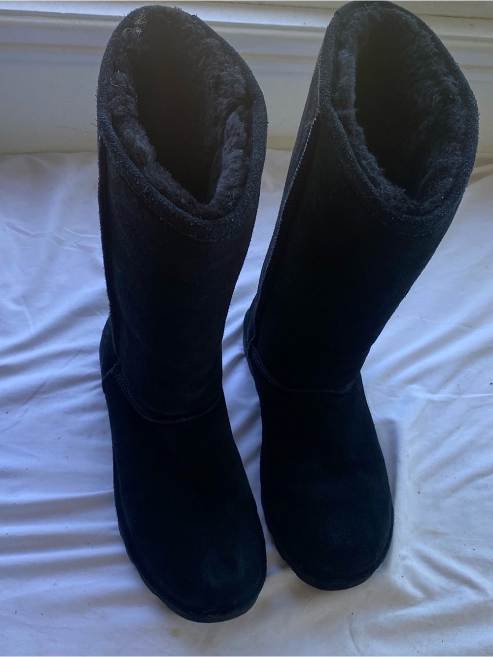 BearPaw Black Tall Suede boots